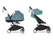 Immagine di Stokke Duo Yoyo3 con bassinet 0+ e rivestimento 6+ bianco-aqua - Passeggini duo