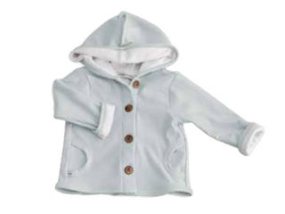 Bamboom Giacca Invernale con Cappuccio - Jeans Blue - Bambù e Cotone  Organico unisex (bambini)