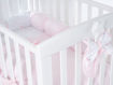 Immagine di Picci lettino Microletto co sleeping con materasso e set tessile con paracolpi Dream bianco-rosa