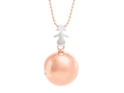 Immagine di Mamirosa collana chiama angeli Elements Ø 20 mm rosè C-R03 - Accessori moda