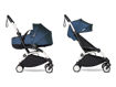 Immagine di Stokke Duo Yoyo3 con bassinet 0+ e rivestimento 6+ bianco-navy blue - Passeggini duo