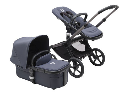 Immagine di Bugaboo Fox 5 completo graphite/stormy blue-stormy blue - Passeggini duo