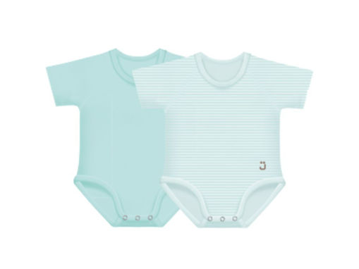 Immagine di J BIMBI body taglia unica 0-36 2 pz verde acqua - Intimo bimbo