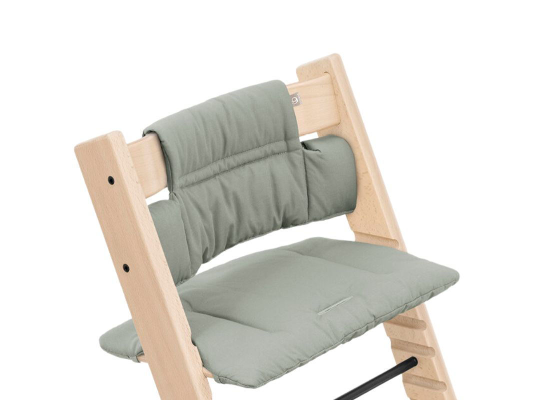 Cuscino per seggiolone compatibile con Stokke Tripp Trapp  (turchese/grigio), cuscino per sedia, cuscino in feltro, accessorio per  sedia per bambini