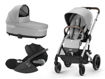 Immagine di Cybex trio Balios S Lux silver-stone grey con Cloud T Comfort sepia black - Passeggini trio