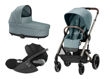 Immagine di Cybex trio Balios S Lux taupe-stormy blue con Cloud T Comfort sepia black - Passeggini trio