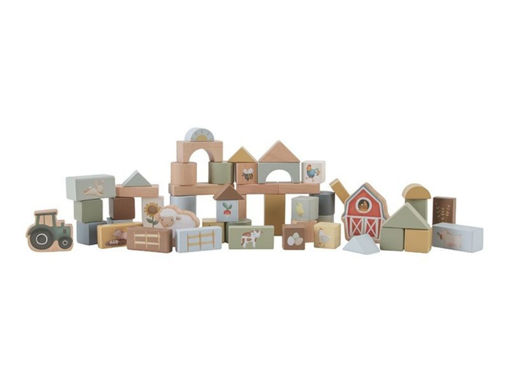 Immagine di Little Dutch blocchi da costruzione Little Farm - Giocattoli in legno Little Dutch