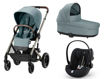 Immagine di Cybex trio Balios S Lux taupe-stormy blue - Passeggini trio