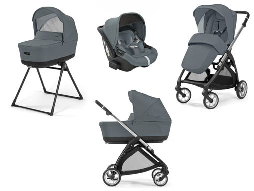 Immagine di Inglesina Sistema Quattro Electa + Darwin Recline i-Size union grey 2024 - Passeggini trio