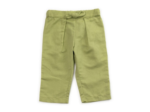 Immagine di Coccodè pantaloni chinos in misto lino verde foglia C59272 tg 9 mesi - OFFERTE