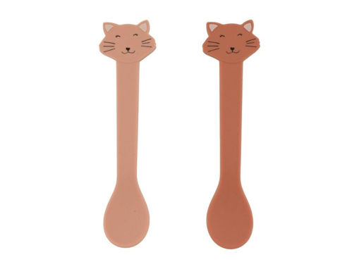 Immagine di Trixie set cucchiaio in silicone 2 pz Mrs Cat - Piatti e posate