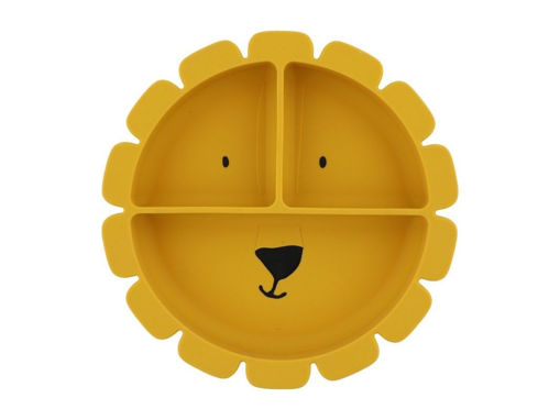 Immagine di Trixie piatto a 3 scomparti in silicone  Mr Lion - Piatti e posate