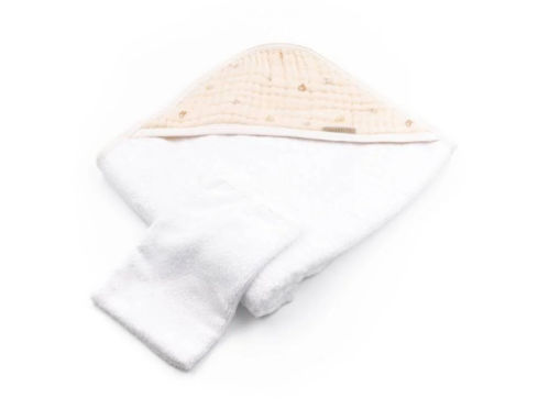 Immagine di Bamboom asciugamano con cappuccio e guanto Animal Friends - Accappatoi