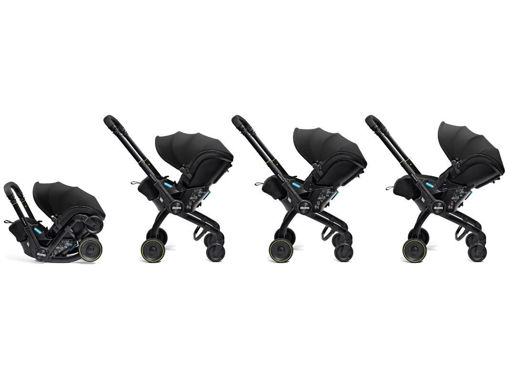 Immagine di Doona X seggiolino auto e passeggino reclinabile nitro black - Seggiolini per neonati