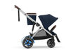 Immagine di Cybex passeggino e-Gazelle S silver-ocean blue - Passeggini