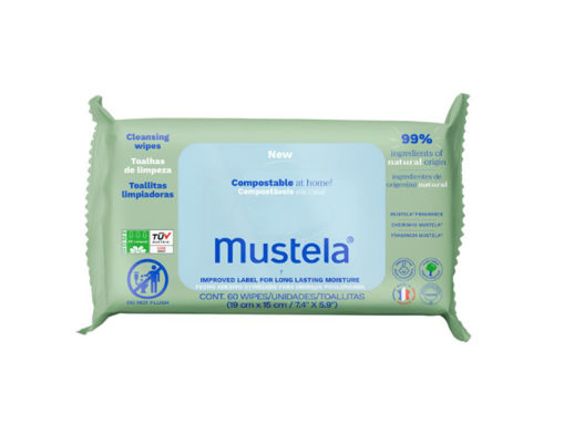 Immagine di Mustela salviettine compostabili profumate 60 pz - Eco detergenti