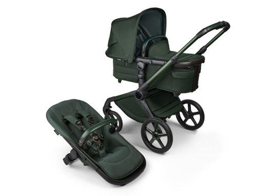 Immagine di Bugaboo duo Fox 5 completo Noir edizione limitata midnight green - Passeggini duo