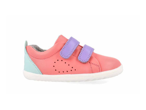 Immagine di Bobux scarpa Step Up Grass Court ocean coral+mauve tg 20 - Scarpine neonato