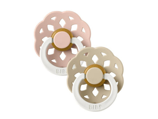 Immagine di Bibs 2 ciucci Boheme GLOW 0-6 mesi tettarella a ciliegia blush e vanilla - Ciucci 0-6 mesi