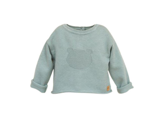 Immagine di Bamboom maglia bimbo fatta a maglia Orsetto army green 834 tg 3 mesi - Cardigan Bamboom