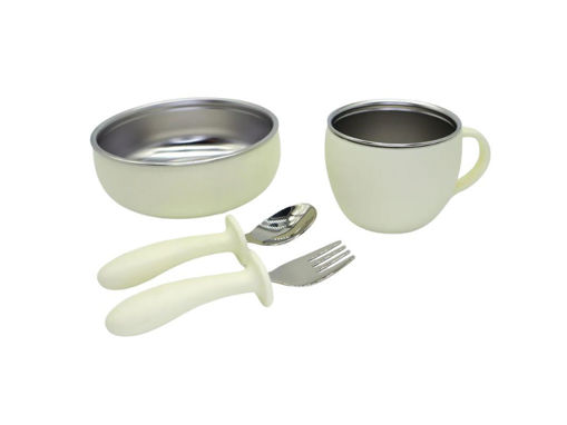 Immagine di Mizu Baby Food set Taiki Steel Talco - Piatti e posate