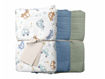 Immagine di Picci swaddle in mussola di cotone organico pack 3 pz 60x80 cm small rosmarino - Accappatoi