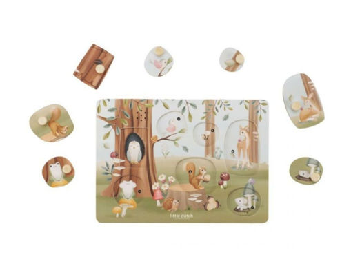 Immagine di Little Dutch puzzle sonoro forest friends - Giocattoli in legno Little Dutch