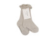 Immagine di Bamboom calze bimba con pizzo in bambù 412 oyster grey tg 3-6 mesi - Calzine per neonato