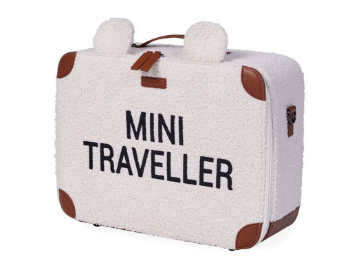 Immagine di Childhome valigia per bambini Mini Traveller Teddy panna - Zainetti e valigie