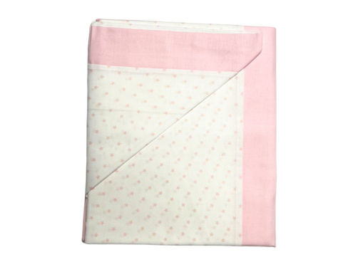 Immagine di Coccole Baby set lenzuolo 3 pz maxi culla 50x90 cm stelline rosa - Corredino nanna